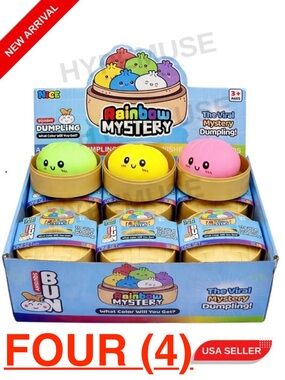 🥟 VIRAL TikTok Mystery Dumpling Squishy | 4 Random Piece Blind Box!